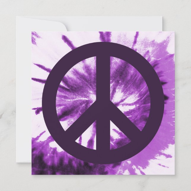 Purple Tie-Dye with Peace Symbol (Front)