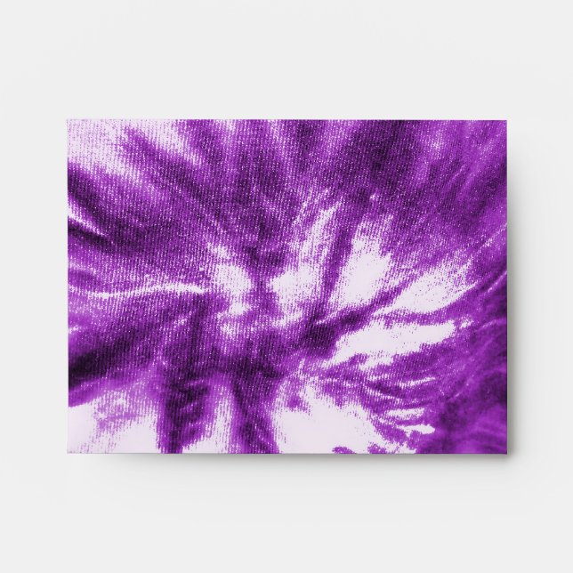 Purple Tie-Dye with Peace Symbol Envelopes (Front)