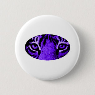 Purple Tiger Eyes The MUSEUM Zazzle Gifts 2 Inch Round Button