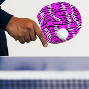 Purple Tiger Skin Pattern Design  Ping Pong Paddle