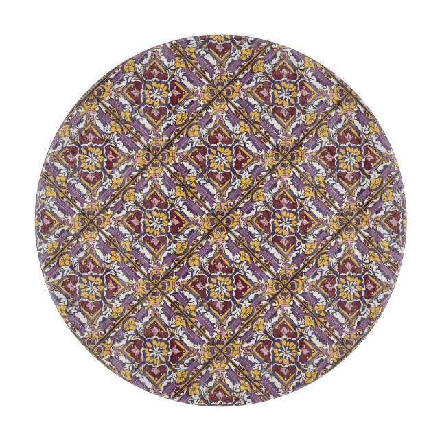 Purple Tile  Cutting Board (Front)