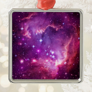 Purple Tinted Small Magellanic Cloud Metal Ornament