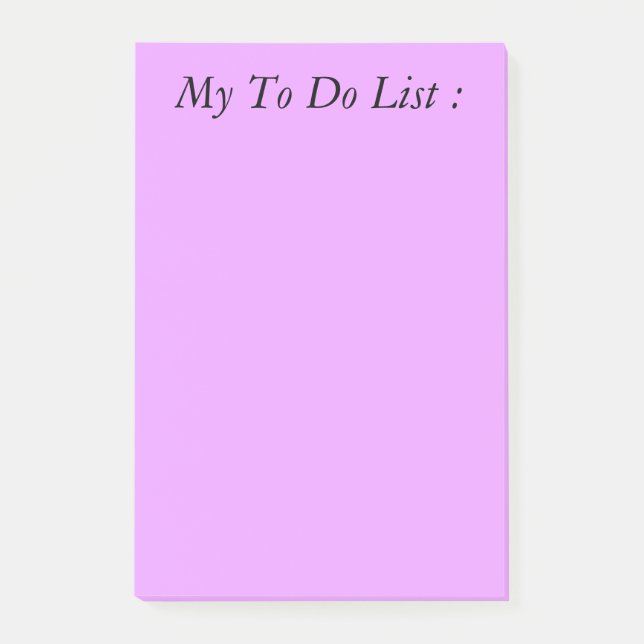 Purple To Do List Post-it (Devant)