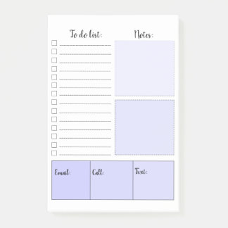 Purple to do list Post-it® Notes