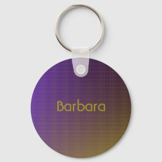Purple to Gold Pattern Keychain