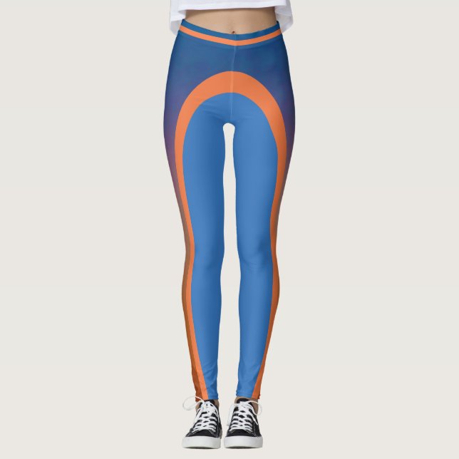 Purple to Orange Leggings (Front)