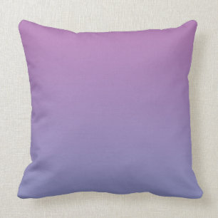 Purple to Violet Ombre Throw Pillow