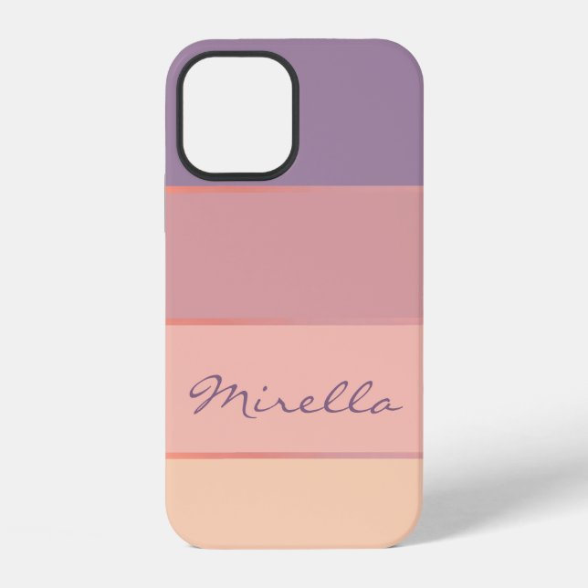 Purple to Yellow Colour Combination Gradient iPhone Case (Back)