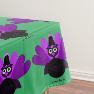 Purple Tom Turkey Tablecloth