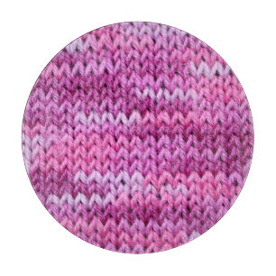 Purple Tones Knitted Fabric Texture Cutting Board