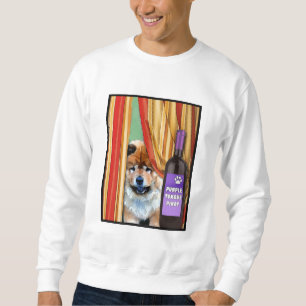 PURPLE TONGUE PINOT by Sandra Miller Sweatshirt