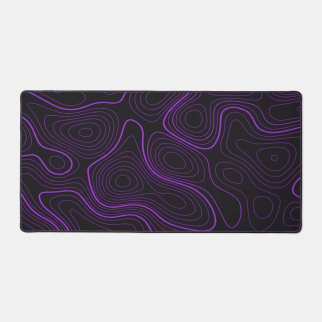 Purple Topographic Desk Mat (Front)