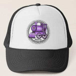 Purple Train Trucker Hat