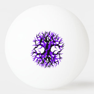 Purple Tree of Life Ping Pong Ball