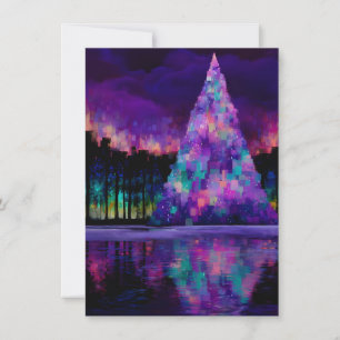 Purple Tree Unique Christmas Cards
