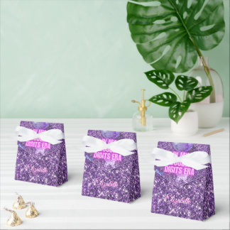 Purple Trendy In My Double Digits Era Birthday Favor Box