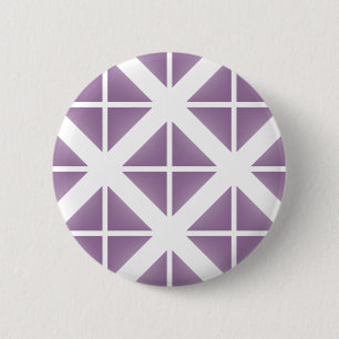 Purple Trendy Triangle Pattern 2 Inch Round Button