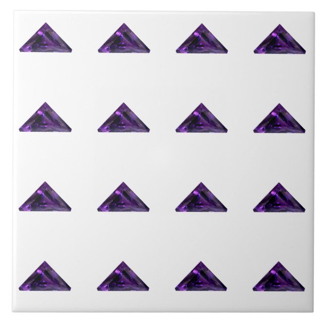 Purple Triangle Tile (Front)
