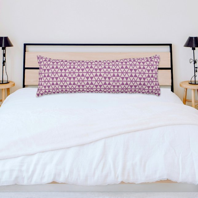 Purple Triangles Pattern Body Pillow (Creator Uploaded)