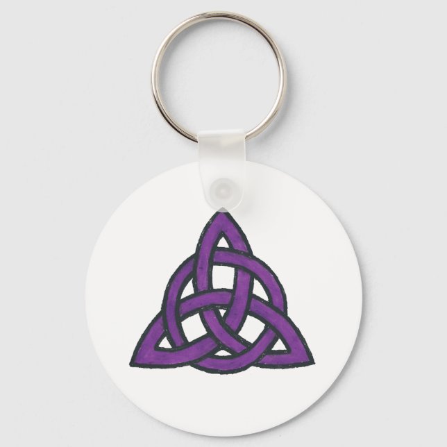 Purple Trinity Keychain (Front)