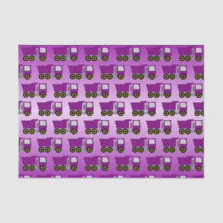 Purple Truck Design Tissue Paper