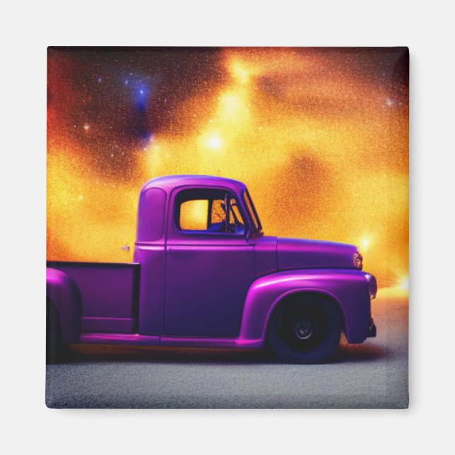 Purple Truck Magnet (Front)