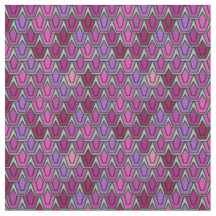 Purple Tulip Field Fabric