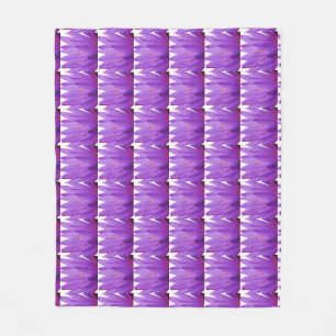 Purple Tulip Fleece Blanket
