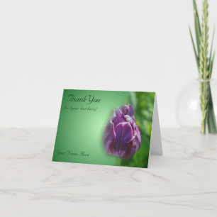 Purple Tulip Flower Nature Thank You