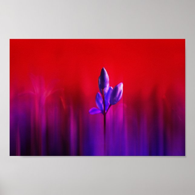 Purple Tulip Haze Poster (Front)