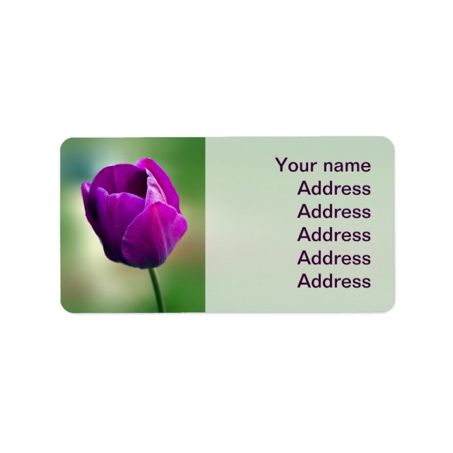 Purple Tulip Label (Front)