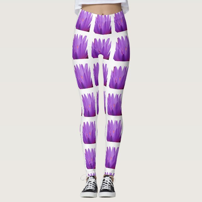 Purple Tulip Leggings (Front)