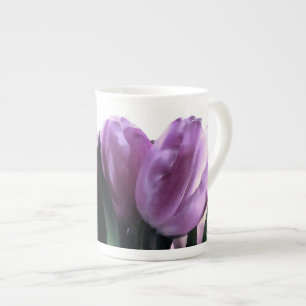 Purple Tulip Spring Florals Specialty Mugs