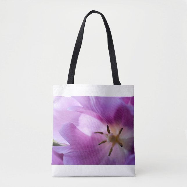 Purple Tulip Tote Bag (Front)