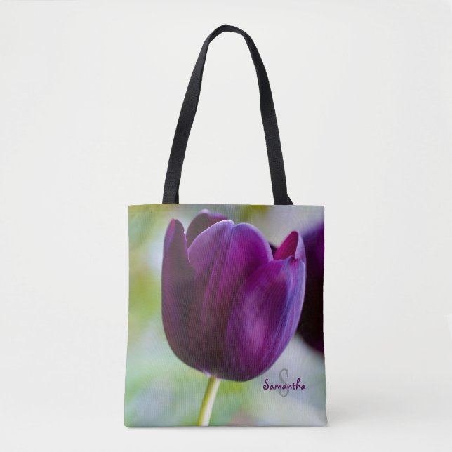 Purple Tulip Tote bag (Front)