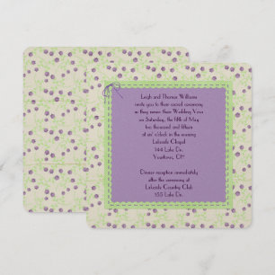 Purple Tulip Wedding Vow Renewal Invitation