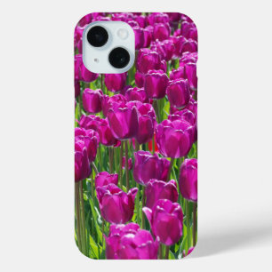 Purple Tulips iPhone 15 Case