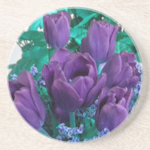 Purple Tulips Coaster