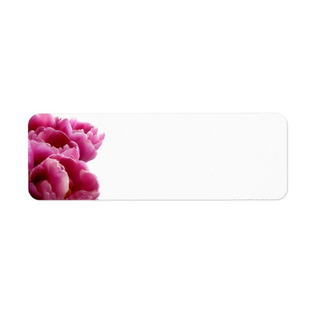 Purple Tulips Return Address Labels (Front)