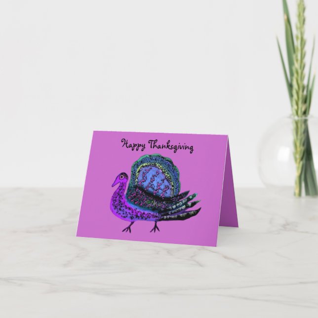 Purple Turkey Diva Cards (Front)