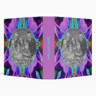 Purple Turquoise Frame Create Your Own Photo Binder