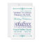 Purple Turquoise Typography Wedding Invitations