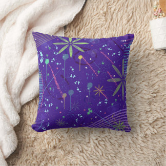 Purple Twilight Party Throw Pillow