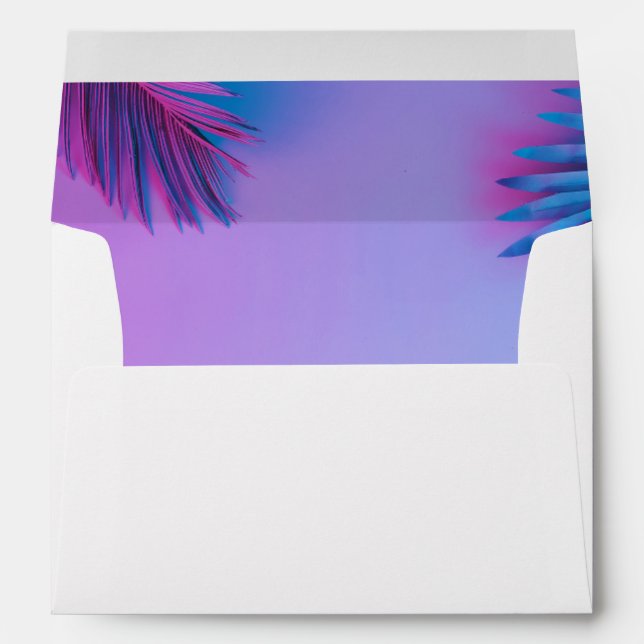 Purple Twin Leaves  Envelope (Back (Bottom))