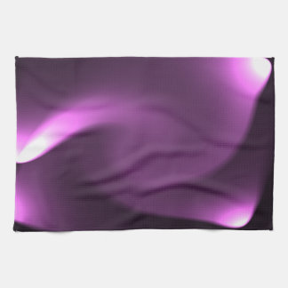 Purple Twirling Lights Kitchen Towel