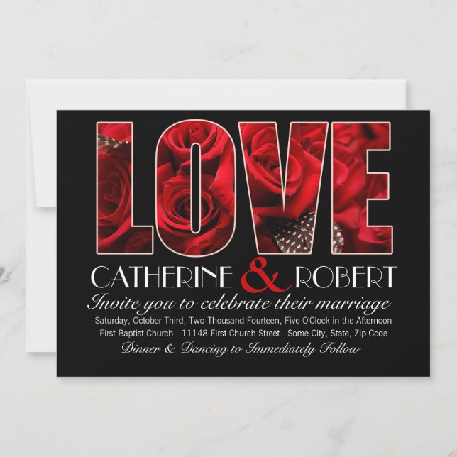 Purple Two Hearts Sparklers Wedding Invitation (Front)