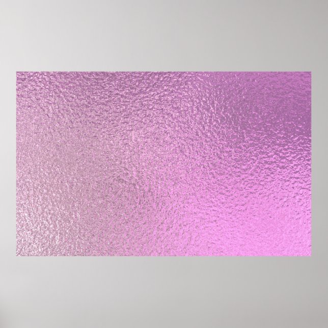 Purple ultra violet foil paper texture background. poster (Front)