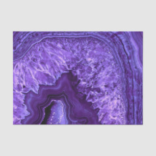 Purple Ultra Violett Agate Mineral Gemstone Tissue Paper