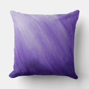 Purple ultraviolet graded wash art painted pillow