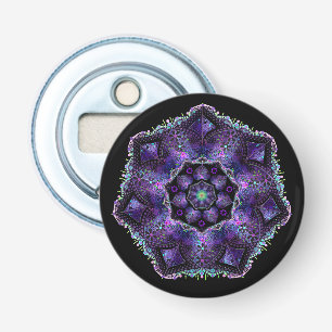 Purple umbrella & hearts .7 bottle opener